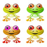 Red-eyed Tree Frog Set royalty free illustration Red-eyed Tree Frog Set royalty free illustration