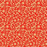 Red and gold Christmas pattern