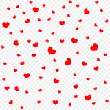 Red heart petals background, isolated on transparent, design element template. Valentine`s day, confetti hearts. Vector . vector illustration Red heart petals background, isolated on transparent, design element template. Valentine`s day, confetti hearts. Vector . vector illustration