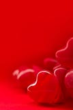 Red hearts valentine background vertical