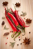 Red Hot Chili Peppers And Spices Royalty Free Stock Image Red Hot Chili Peppers And Spices Royalty Free Stock Image