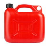 Red Jerrycan Stock Photo