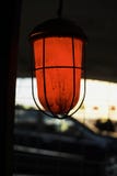road restrictive red light with soft focus in the dark background stock photos road restrictive red light with soft focus in the dark background stock photos