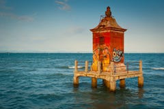 Red lighthouse royalty free stock photos Red lighthouse royalty free stock photos