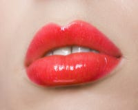 Red Lips Make Up Royalty Free Stock Photos