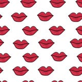 Red lips seamless pattern. Wrapping paper, wallpaper, fabric print design. Flat illustration raster format stock illustration Red lips seamless pattern. Wrapping paper, wallpaper, fabric print design. Flat illustration raster format stock illustration