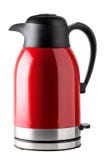 Red modern kettle water boiler and thermos. stock photography Red modern kettle water boiler and thermos. stock photography