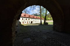 Red Monastery Museum, Spis region, Slovakia royalty free stock image Red Monastery Museum, Spis region, Slovakia royalty free stock image