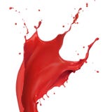 Red paint splash