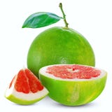Red pomelo isolated on white background royalty free stock image Red pomelo isolated on white background royalty free stock image