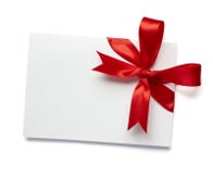 Red ribbon card note