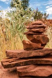 Red Rock Meditation Stock Image