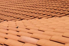 Red roof clay tiles royalty free stock images Red roof clay tiles royalty free stock images