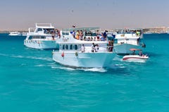 Red sea boat trip in the Red sea near Hurghada
