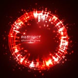 Red shining glitter vector star dust and line frame vector illustration Red shining glitter vector star dust and line frame vector illustration