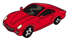 Red Sports Car Royalty Free Stock Images