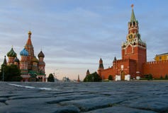 Red Square Moscow And St. Basil Cathedral Stock Photography Red Square Moscow And St. Basil Cathedral Stock Photography