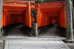 Red Tunnel, Japan Stock Photography