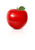 Red Vector Apple Royalty Free Stock Photos