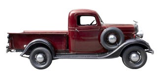 Red vintage pickup truck from 1930s royalty free stock photo Red vintage pickup truck from 1930s royalty free stock photo