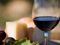Red Wine And Cheese Stock Photos