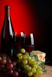 Red Wine And Grapes Stock Images