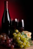 Red Wine And Grapes Stock Image