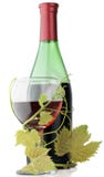 Red Wine Bottle Stock Image