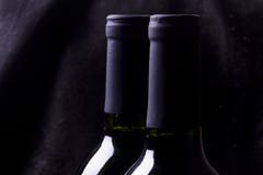 Red Wine On Black Royalty Free Stock Photo