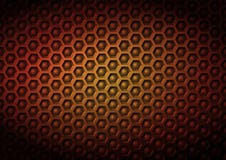 Red yellow geometrical industriral corporate vector pattern background made of embossed hexagon and ball elements in 3D effect wit Stock Photography Red yellow geometrical industriral corporate vector pattern background made of embossed hexagon and ball elements in 3D effect wit Stock Photography