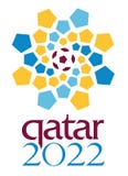 Redactie - de Wereldbekerembleem van Qatar 2022 stock illustratie Redactie - de Wereldbekerembleem van Qatar 2022 stock illustratie