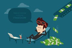 Reddito passivo royalty illustrazione gratis Reddito passivo royalty illustrazione gratis