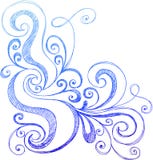 Redemoinho esboçado do Doodle ilustração do vetor Redemoinho esboçado do Doodle ilustração do vetor