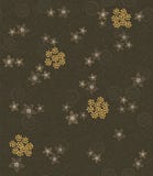 Redemoinhos de Brown e teste padrão de flores ilustração do vetor Redemoinhos de Brown e teste padrão de flores ilustração do vetor