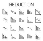Reduction related vector icon set. royalty free illustration Reduction related vector icon set. royalty free illustration