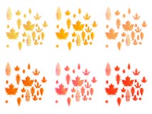 Reeks de herfstbladeren of pictogrammen van het dalingsgebladerte Esdoorn, eik of berk en lijsterbesblad Dalende populier, beuk o royalty-vrije illustratie Reeks de herfstbladeren of pictogrammen van het dalingsgebladerte Esdoorn, eik of berk en lijsterbesblad Dalende populier, beuk o royalty-vrije illustratie