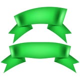 Reeks horizontale groene banners EPS 10 vector Stock Afbeelding Reeks horizontale groene banners EPS 10 vector Stock Afbeelding