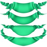 Reeks horizontale groene banners EPS 10 vector Stock Afbeelding Reeks horizontale groene banners EPS 10 vector Stock Afbeelding