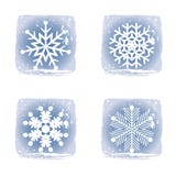 Reeks op verschillende sneeuwvlokkenpictogrammen Royalty-vrije Stock Afbeeldingen Reeks op verschillende sneeuwvlokkenpictogrammen Royalty-vrije Stock Afbeeldingen