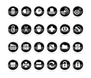 Reeks pictogrammen royalty-vrije illustratie Reeks pictogrammen royalty-vrije illustratie