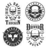 Reeks uitstekende emblemen royalty-vrije illustratie Reeks uitstekende emblemen royalty-vrije illustratie
