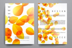 Reeks van brochure, de malplaatjes van het afficheontwerp in de herfst vector illustratie Reeks van brochure, de malplaatjes van het afficheontwerp in de herfst vector illustratie