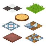 Reeks verschillende deklagen voor huis en croft stock illustratie Reeks verschillende deklagen voor huis en croft stock illustratie
