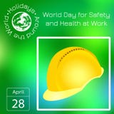 Reekskalender Vakantie rond de Wereld Gebeurtenis van elke dag van het jaar Werelddag voor Veiligheid en Gezondheid op het Werk Stock Foto Reekskalender Vakantie rond de Wereld Gebeurtenis van elke dag van het jaar Werelddag voor Veiligheid en Gezondheid op het Werk Stock Foto