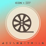 Reel film icon. Signs and symbols - graphic elements for your design stock illustration Reel film icon. Signs and symbols - graphic elements for your design stock illustration