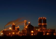 Refinery At Night In Montreal A1 Stock Images Refinery At Night In Montreal A1 Stock Images