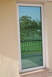 Reflected Garden In Window Stock Photography Reflected Garden In Window Stock Photography