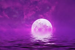 Reflectio rose pourpre de planète étrangère inconnue d'étoiles de l'espace de paysage photo stock Reflectio rose pourpre de planète étrangère inconnue d'étoiles de l'espace de paysage photo stock