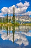 Reflection of Blackcomb stock photo Reflection of Blackcomb stock photo