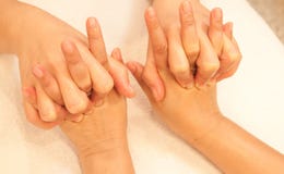 Reflexology Hand massage, spa hand treatment royalty free stock photography Reflexology Hand massage, spa hand treatment royalty free stock photography